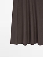 Long flared skirt