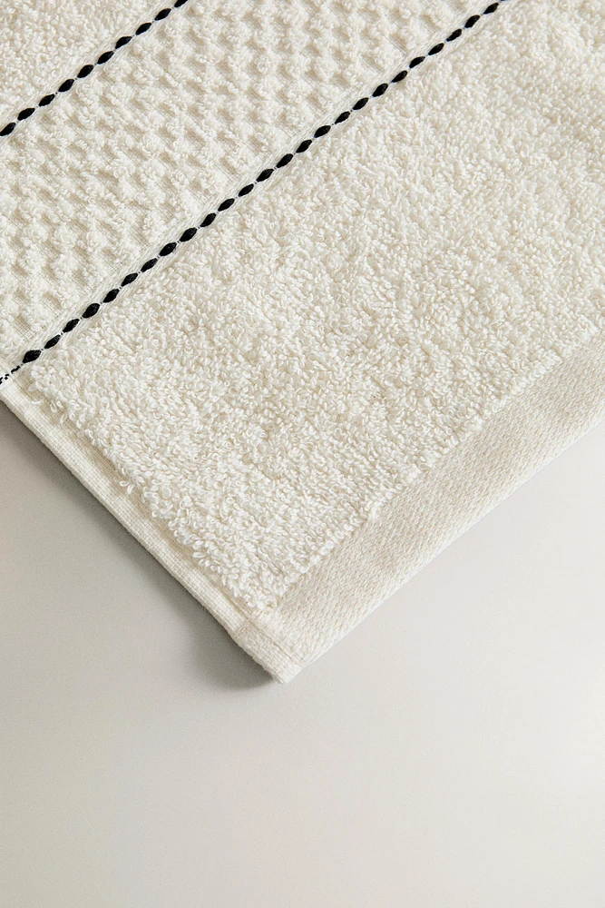 SERVIETTE DE BAIN BORDURE SURPIQÛRES