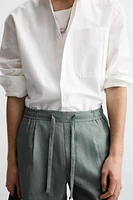 BERMUDA REGULAR FIT 100 % LIN