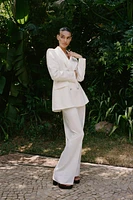 DOUBLE BREASTED JACQUARD BLAZER