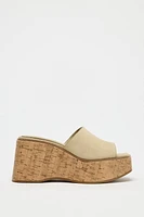 SUEDE PLATFORM WEDGES