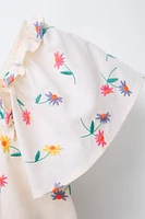 EMBROIDERED FLORAL TOP