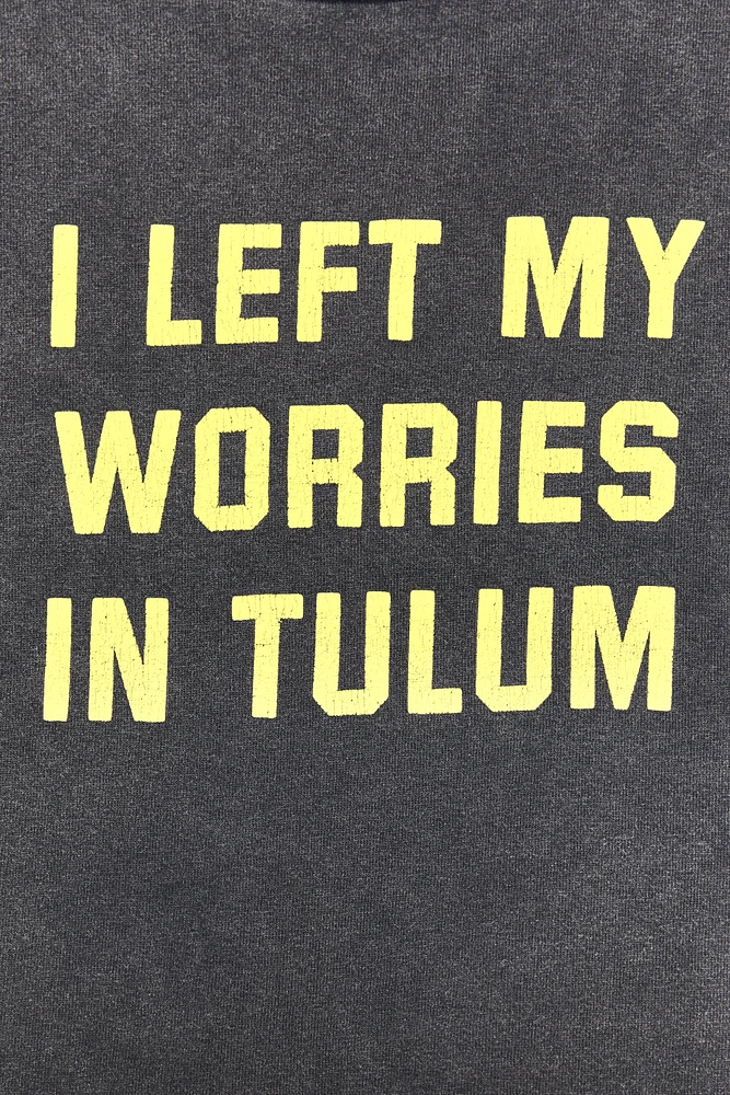 WASHED T-SHIRT WITH TEXT