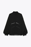 CHEMISE FLUIDE AVEC ENTRE-DEUX