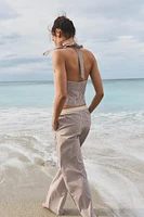 PANTALON DE PYJAMA À RAYURES CONTRASTÉES