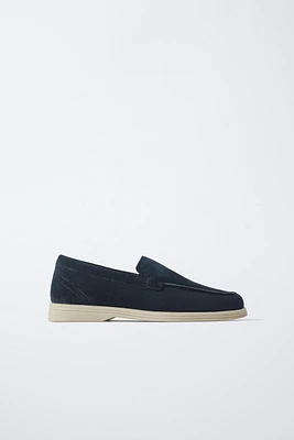 SPLIT LEATHER DECK SHOES