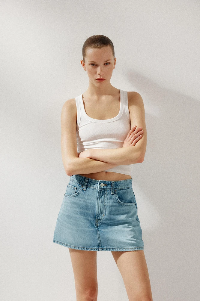 TRF DENIM SKORT