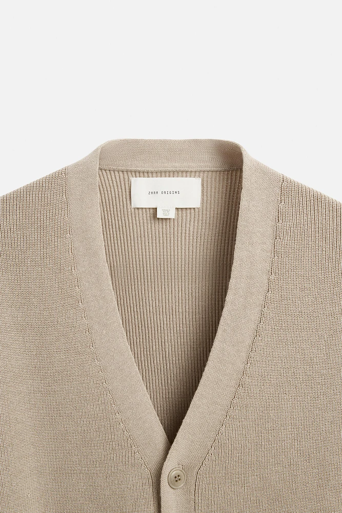 COTTON BLEND CARDIGAN