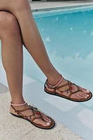 CHARM STRAP SANDALS