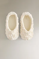 CHILDREN'S TEXTURED BALLET FLATS