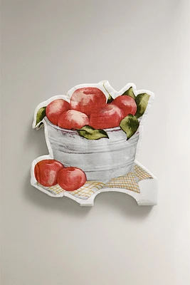 SERVIETTES DE TABLE PAPIER POMMES (LOT DE 20)