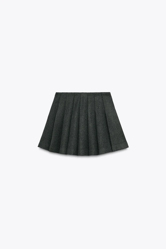 PLEATED MINI SKIRT