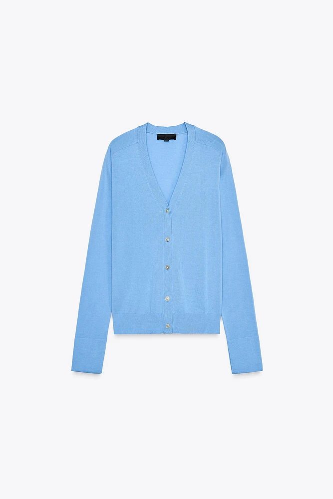 FINE KNIT CARDIGAN