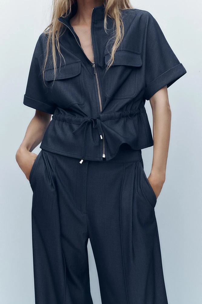 CHEMISE SAFARI LACET