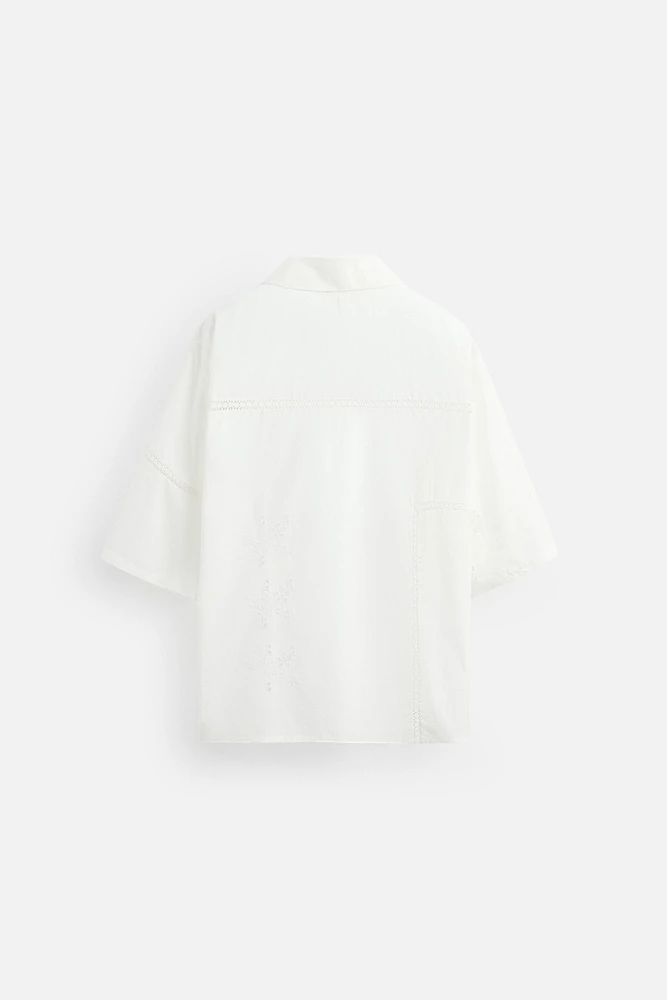 CHEMISE RELAXED FIT ENTRE-DEUX