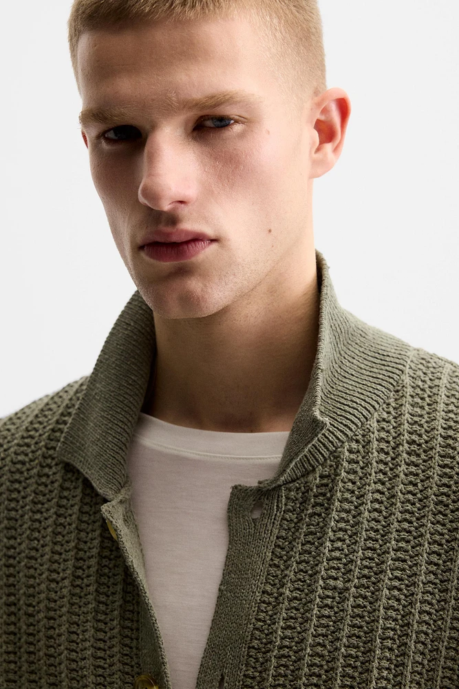 CHEMISE EN MAILLE STRUCTURÉE
