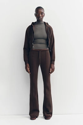 PANTALON FLARE INTERLOCK COUTURES