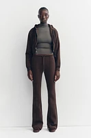 PANTALON FLARE INTERLOCK COUTURES