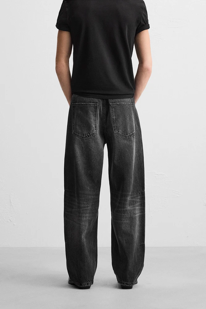 BAGGY FIT JEANS WITH SEAMS