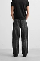BAGGY FIT JEANS WITH SEAMS