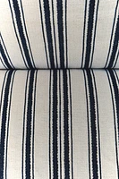 STRIPED OUTDOOR CHAIR SEAT CUSHION
