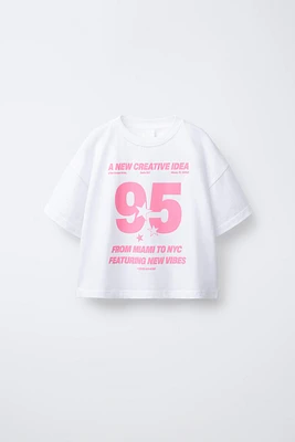 T-SHIRT À INSCRIPTION IMPRIMÉE