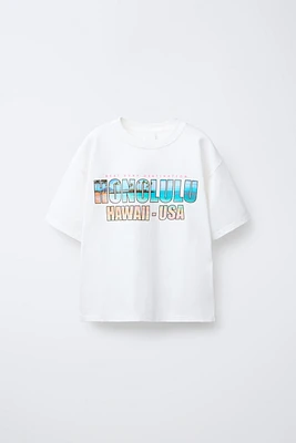 T-SHIRT IMPRIMÉ SURF HONOLULU