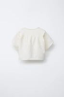 TEXTURED HEART POCKET SHIRT