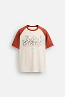 T-SHIRT IMPRIMÉ EFFET DÉLAVÉ