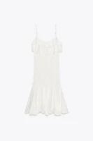 GODET LACE MINI DRESS