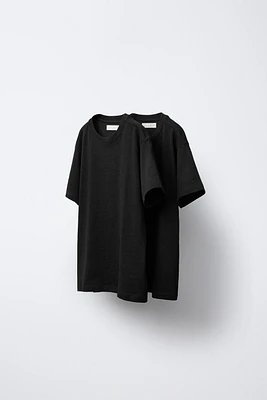 LOT DE DEUX T-SHIRTS FLAMÉS UNIS