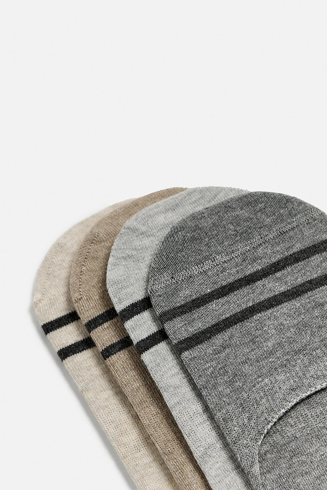 PACK OF 4 INVISIBLE SOCKS