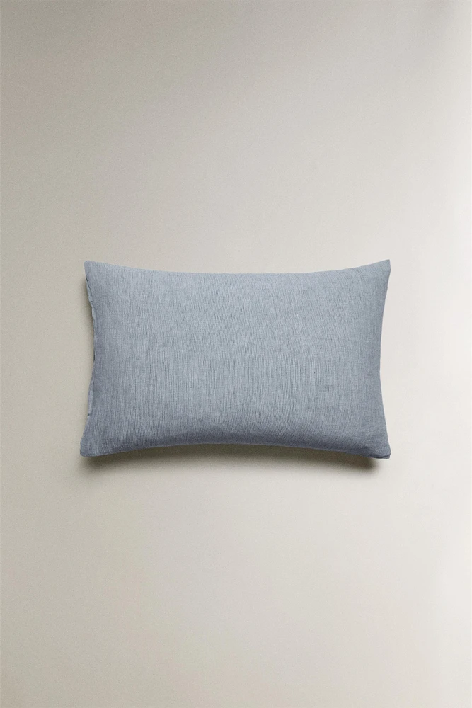 STRIPED COTTON LINEN PILLOWCASE