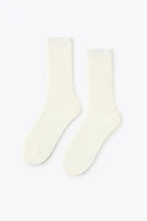 CHAUSSETTES CÔTELÉES AVEC COTON