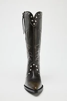 COWBOY STUDDED BOOTS