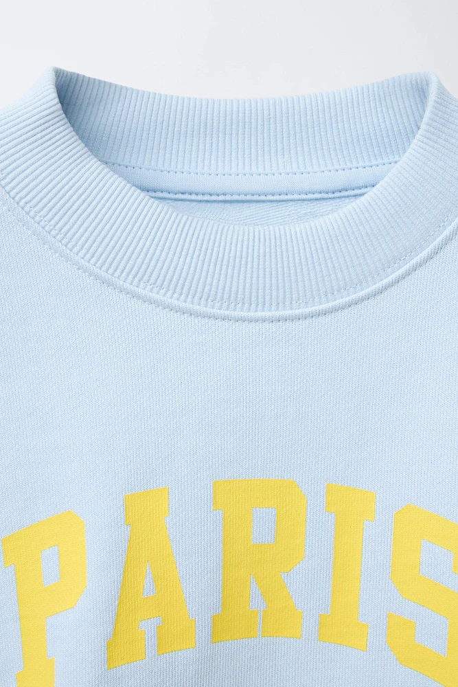 TEXT SWEATSHIRT