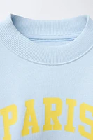 TEXT SWEATSHIRT