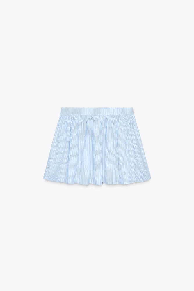 JUPE-CULOTTE À RAYURES VOLUMINEUSE