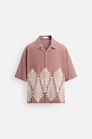 SHIRT WITH CONTRASTING EMBROIDERY