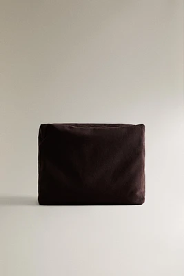 PLAIN COLOR COTTON BEACH TOILETRY BAG