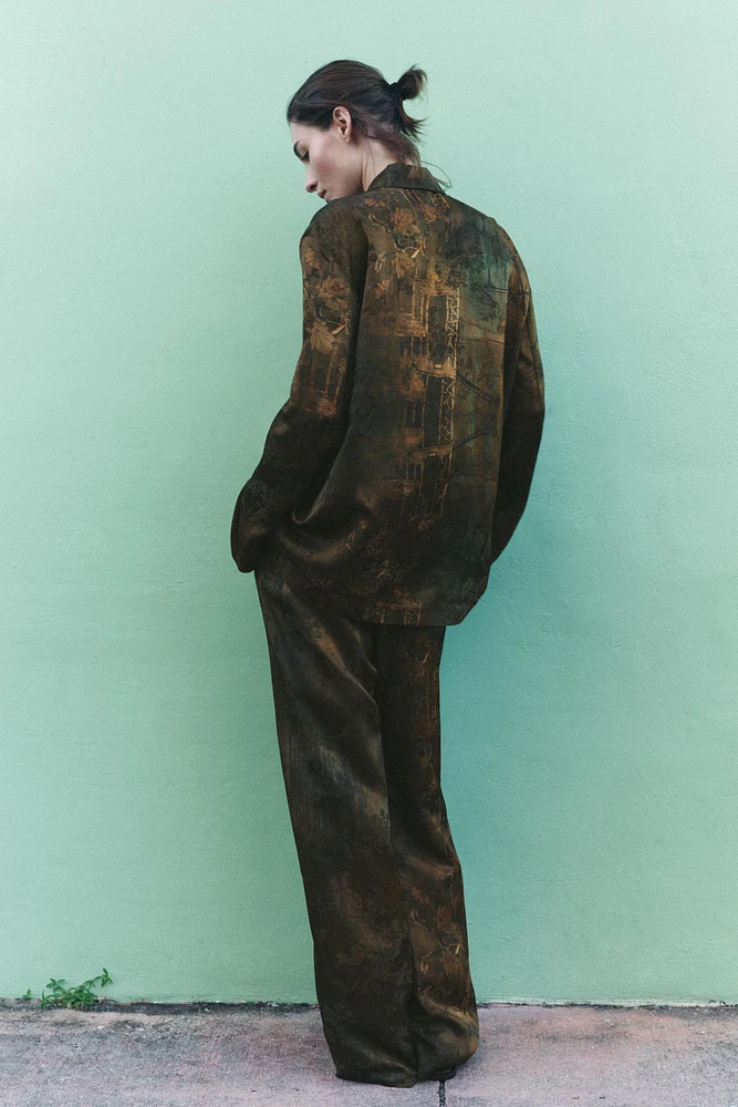 JACQUARD PANTS ZW COLLECTION