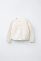 GILET EN MAILLE POINT MOUSSE
