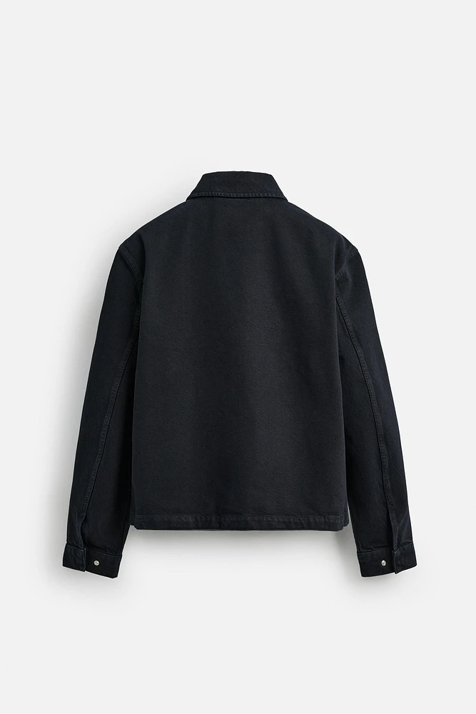 VESTE EN JEAN À ZIP