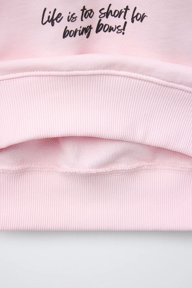SWEAT À IMPRIMÉ LACETS