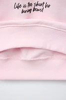BOW PRINT SWEATSHIRT