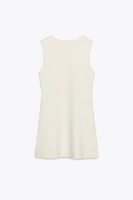 SHORT PLAIN KNIT DRESS