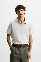BASIC TEXTURED POLO SHIRT