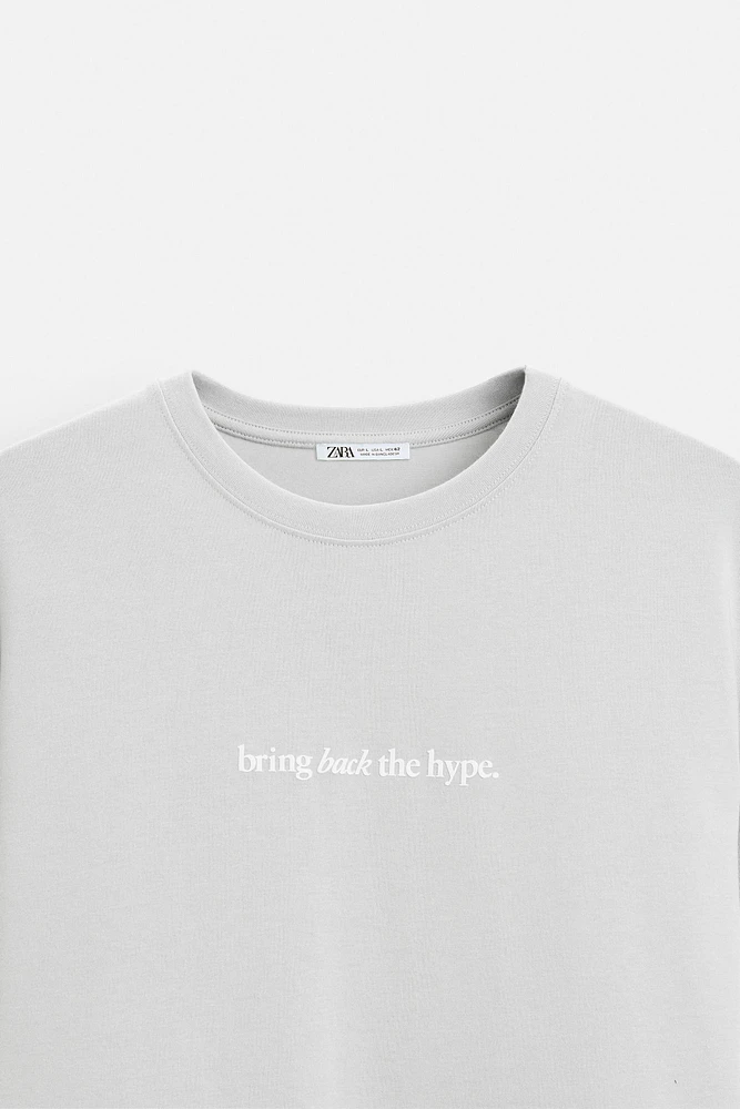 T-SHIRT À MESSAGE IMPRIMÉ
