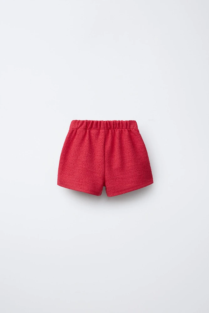 TEXTURED TIE SKORT
