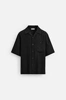 WRINKLED JACQUARD SHIRT